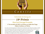 Convite virtual Prêmio Dom Luís 2022